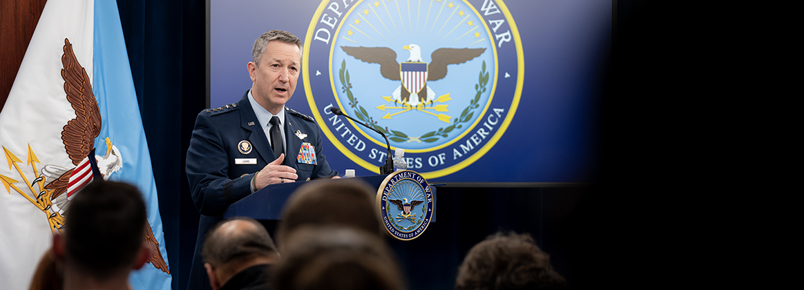 Chairman speaks at Podium